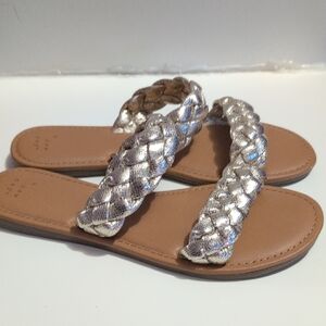 Braided Gold Sandals